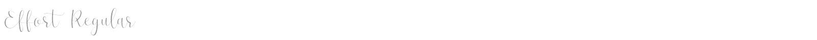 Effort font preview